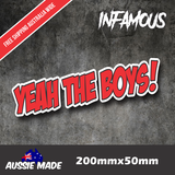 YEAH THE BOYS Sticker Decal YTB YTFB FIST Funny Aussie UTE JDM 4x4 Car Australia