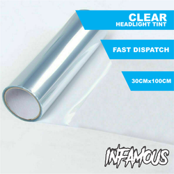 Clear Transparent Tint Film Headlights Tail lights Car Vinyl Wrap 30cm x 100cm
