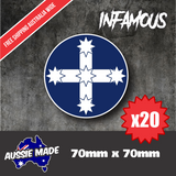 Aussie Eureka Flag sticker vinyl adhesive sticker decal justice australia decal