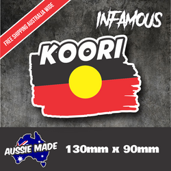 Aboriginal Decal Footprints Sticker Aussie Car Flag 4x4 Funny Ute Koori Deadly