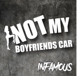 NOT BOYFRIENDS CAR Sticker Decal Funny Chick Girl Lady JDM Car Hoon
