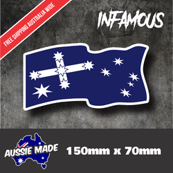 Eureka Flag sticker Diecut vinyl adhesive Aussie oz decal stars australia decal