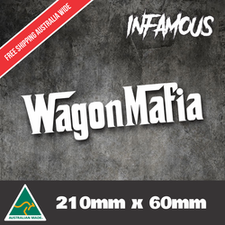 WAGON MAFIA Car Sticker Jdm Drift Turbo window jap tuner skyline lancer